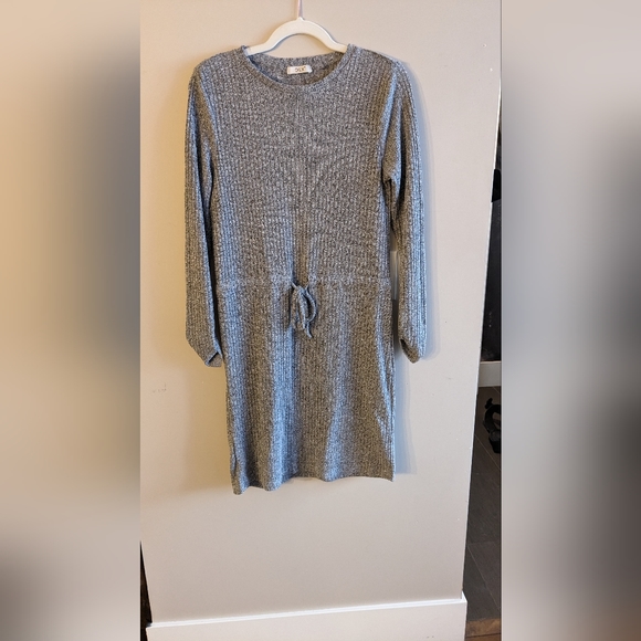 Long sleeve waist tie Dex dress - Picture 5 of 6